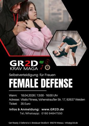SELBSTVERTEIDIGUNGSKURS FÜR FRAUEN | 18.04.2026 | 13 - 16 Uhr | 92637 Weiden/OPf.